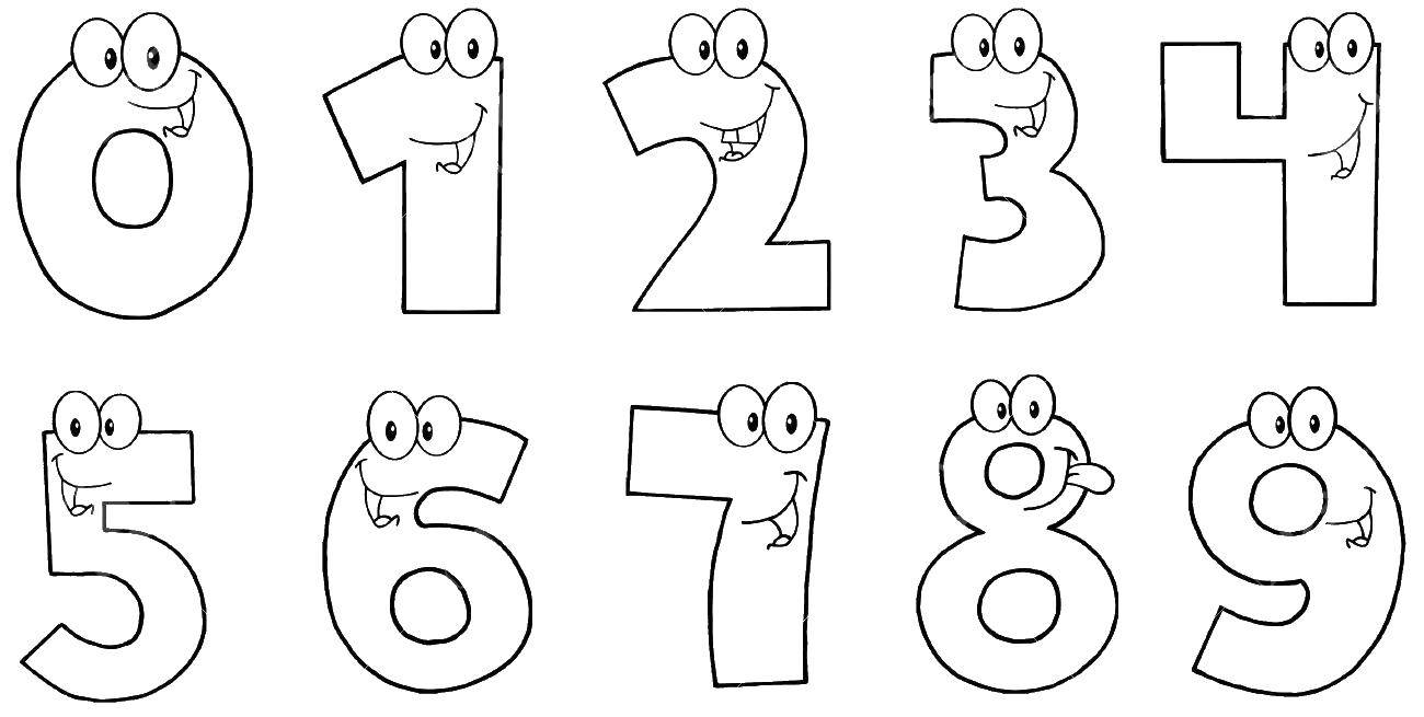 Coloring The numbers from 0 to 9. Category Numbers. Tags:  numbers, numbers, numbers.