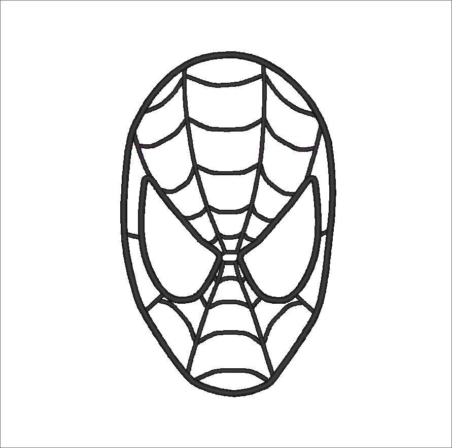 Название: Раскраска Маска человека паука. Категория: супергерои. Теги: спайдермен, человек паук, маска.