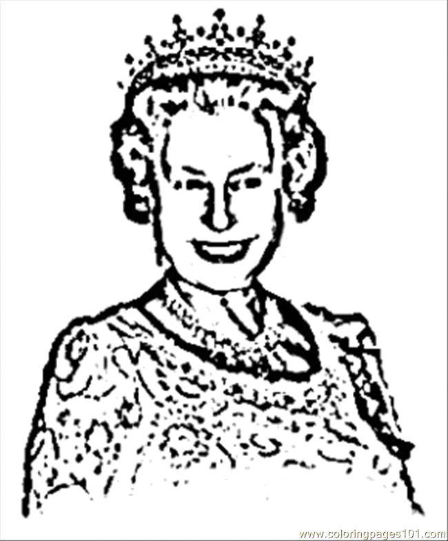 Coloring The Queen of England. Category The Queen. Tags:  the Queen, UK.