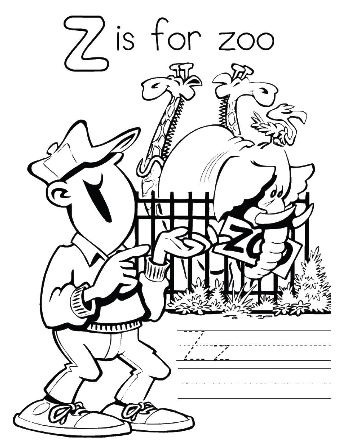 Coloring Paper zoo. Category Zoo. Tags:  the recipe, zoo.