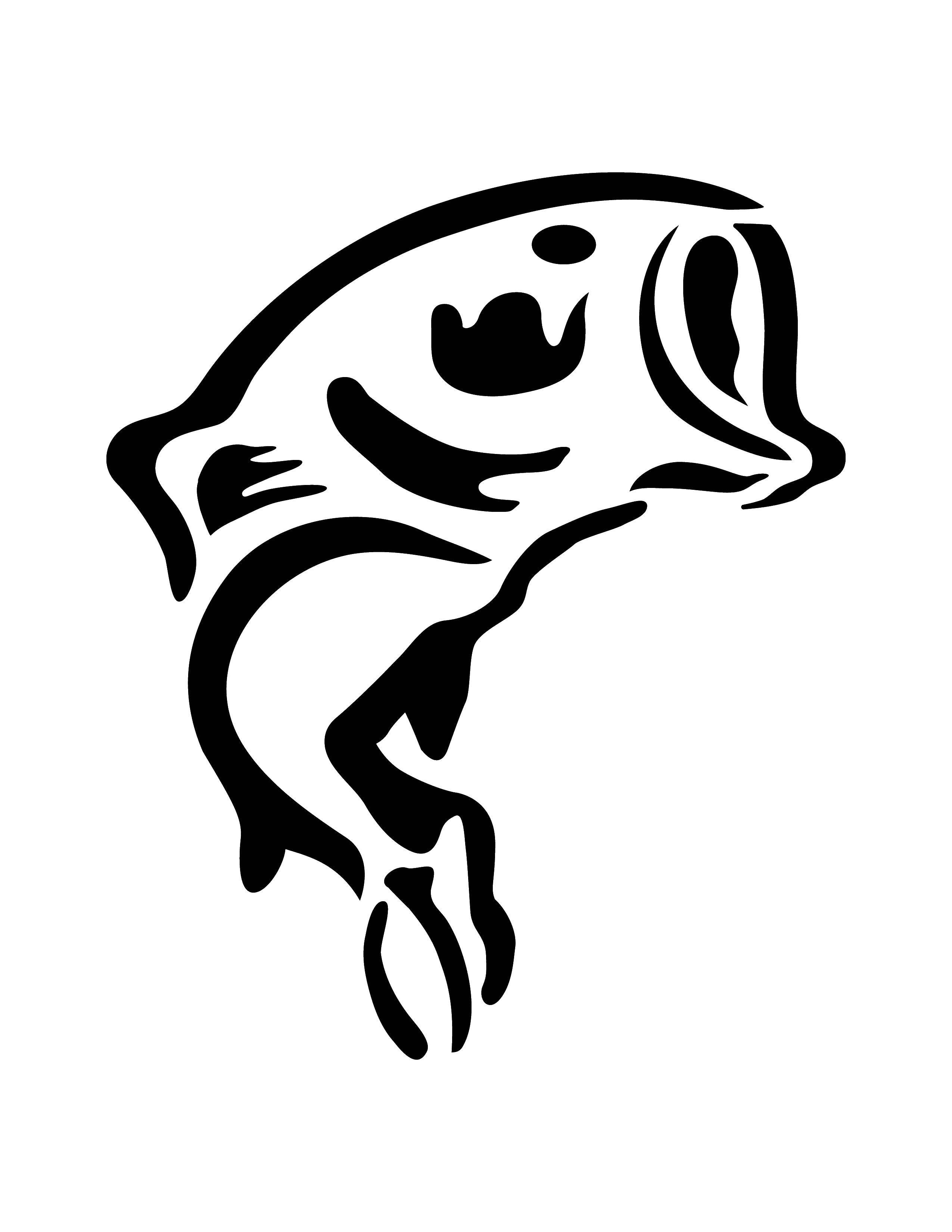 Coloring Fish with an open mouth. Category fish. Tags:  fish.
