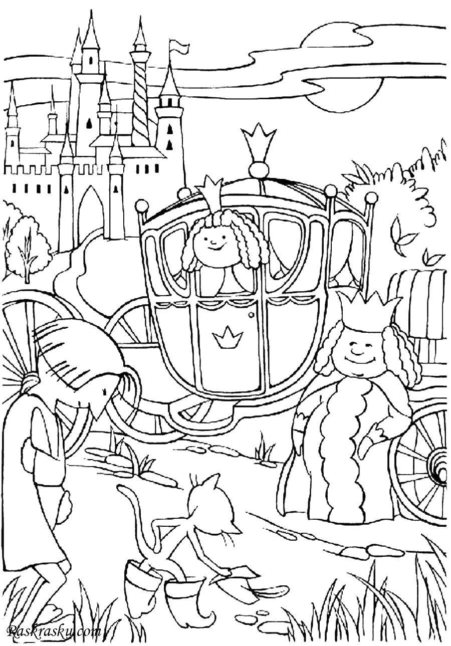 Coloring The Princess in the carriage. Category Princess. Tags:  Kingdom, Princess, Queen.