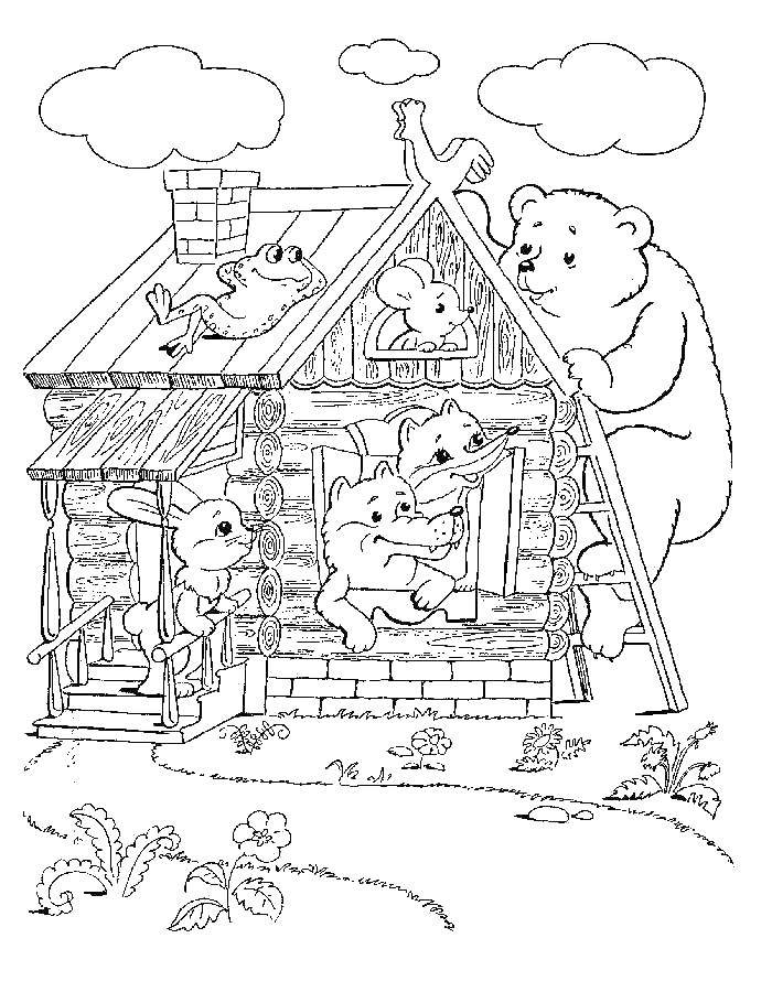 Coloring The chamber and the bear. Category the chamber . Tags:  The tower, bear the tale, .