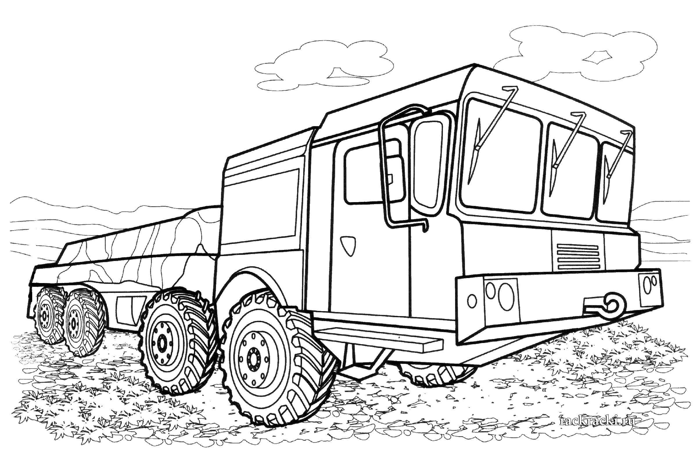 Coloring Military tankoos. Category military coloring pages. Tags:  Military, cars.