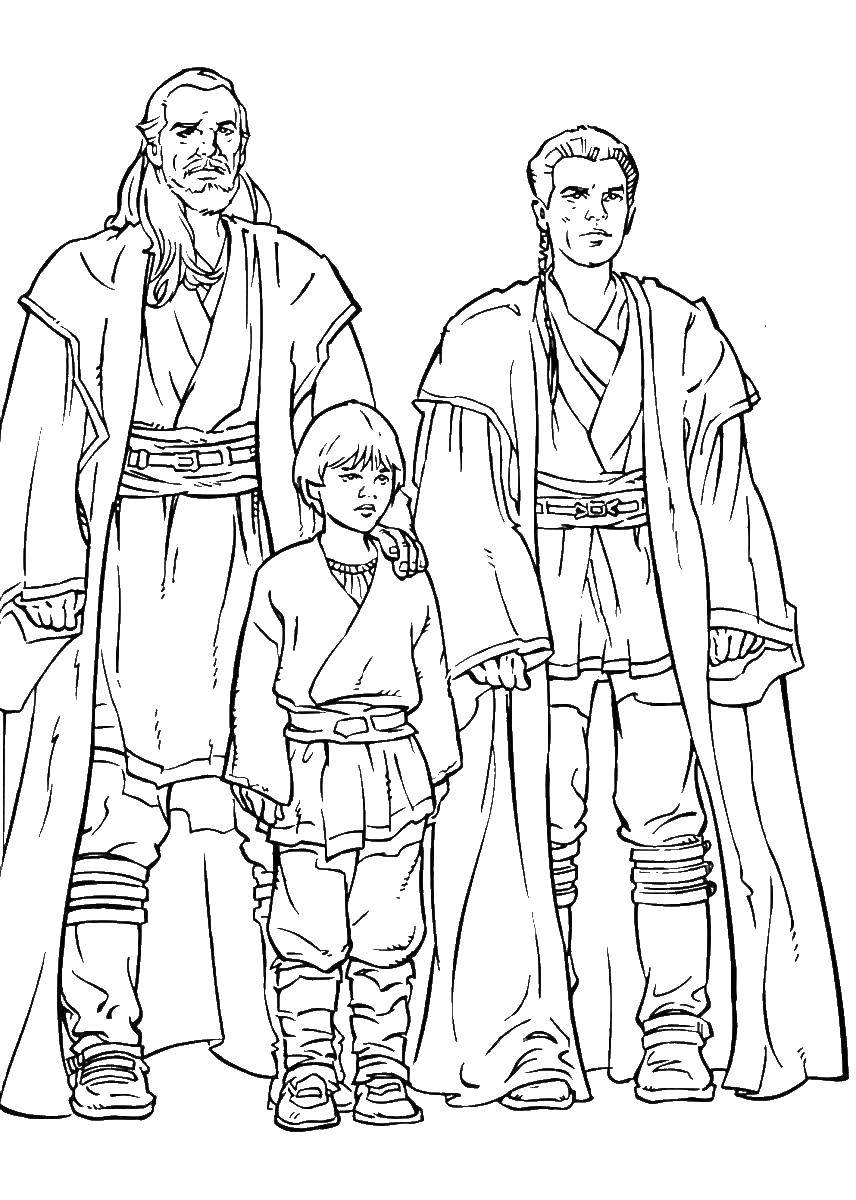 Coloring The heroes star wars . Category movie. Tags:  movie heroes , Star wars.
