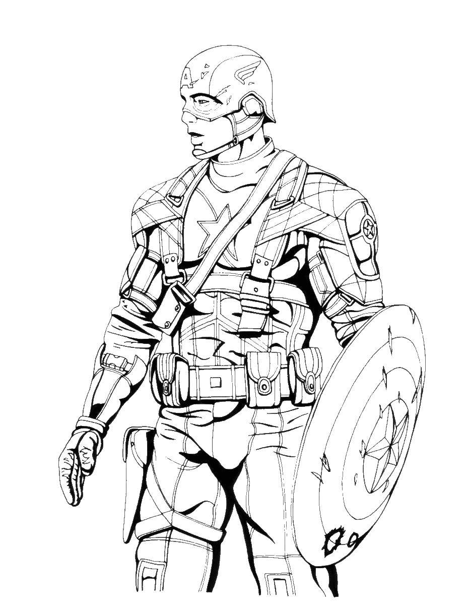 Название: Раскраска Капитан америка в изначальном костюме. Категория: капитан америка. Теги: капитан америка, супергерой, мстители.