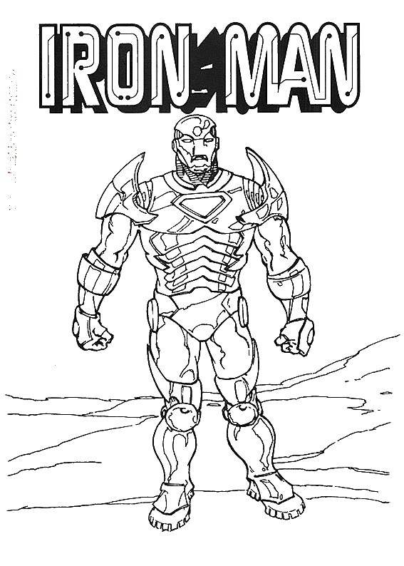 Coloring Iron man in an iron suit. Category iron man. Tags:  iron man.