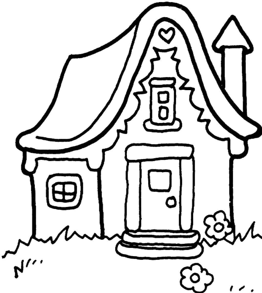Coloring Sweet home. Category Coloring house. Tags:  home, house.