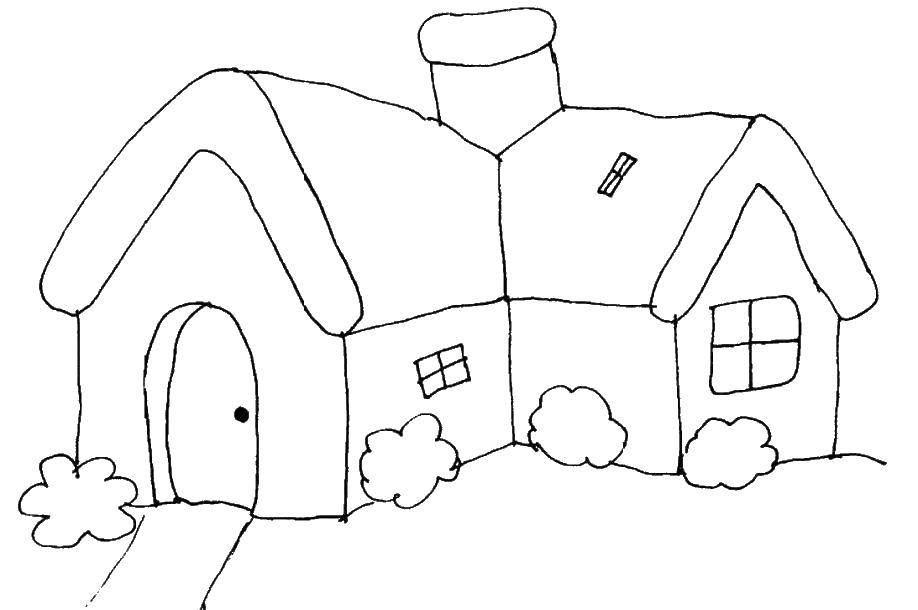 Coloring House. Category home. Tags:  coloring book houses, houses.