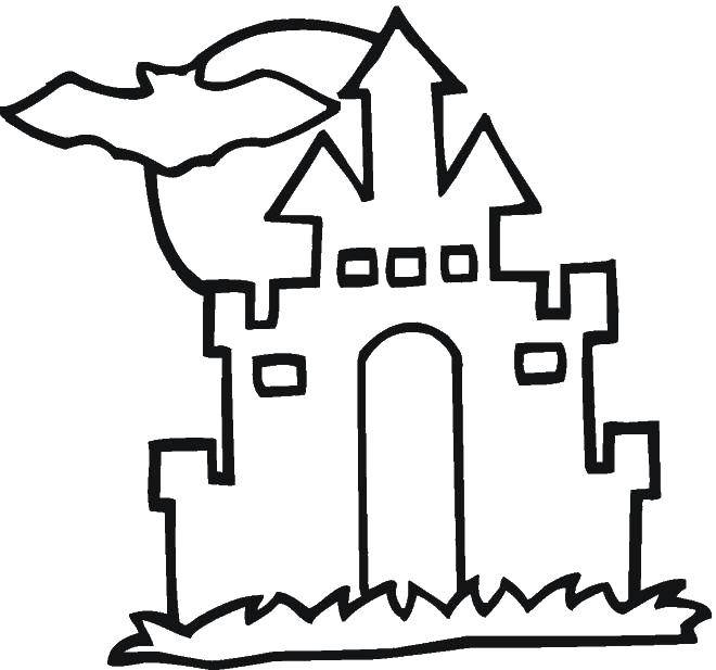 Coloring Castle. Category Coloring house. Tags:  houses, castles.