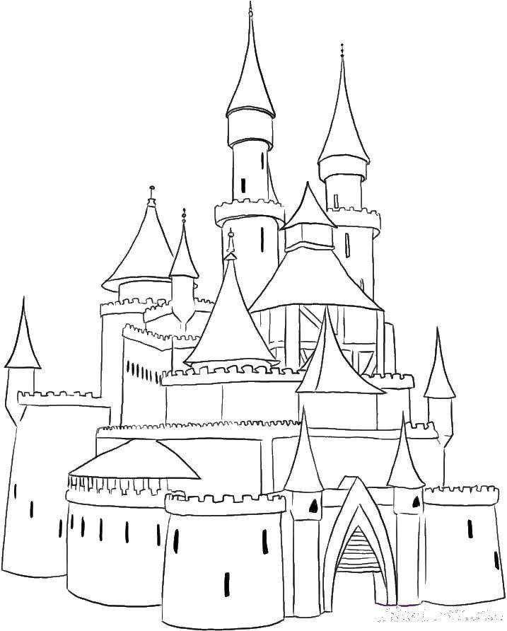 Coloring Beautiful castle. Category Locks . Tags:  castle, tower.