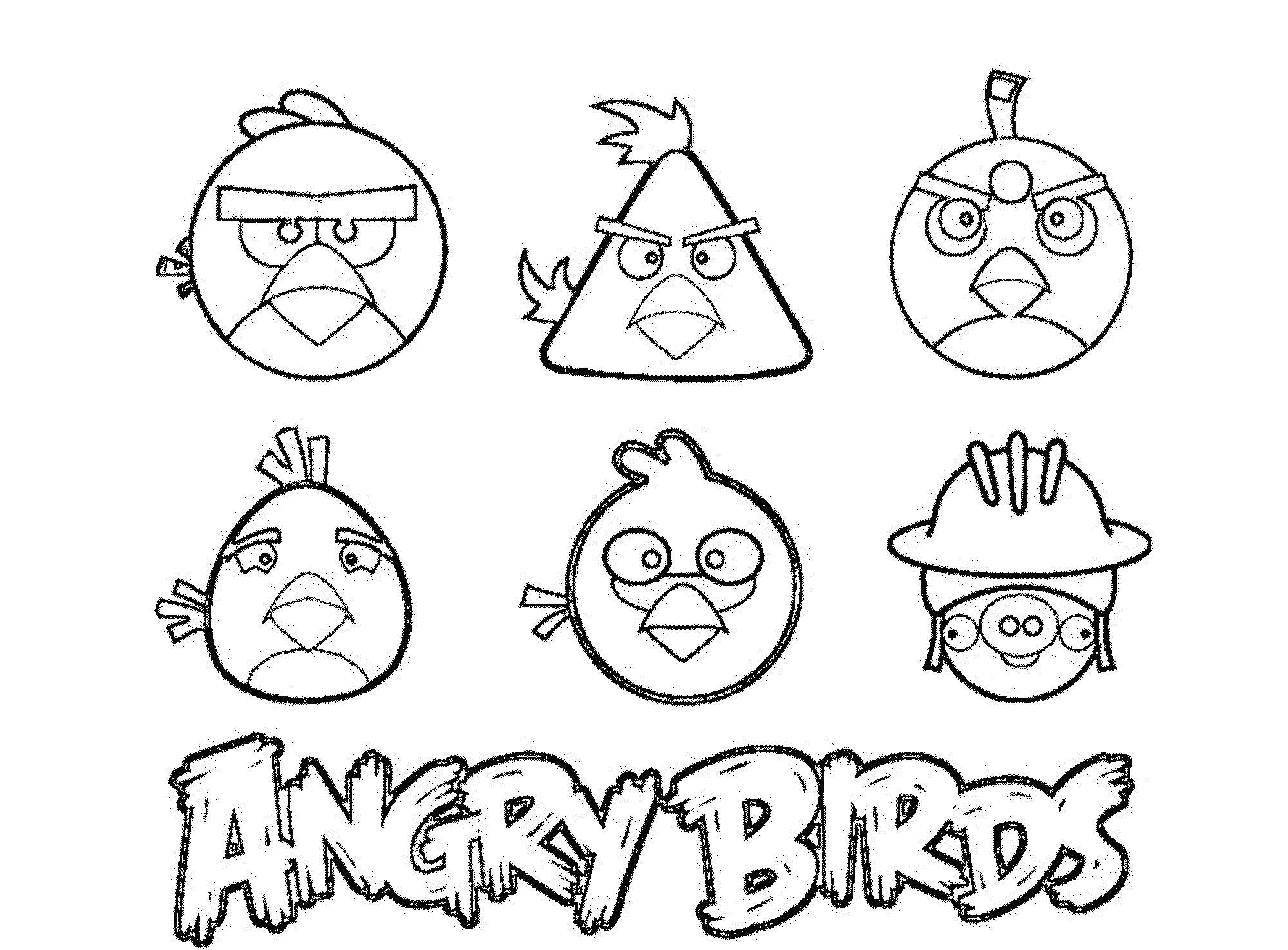 Coloring Angry birds. Category angry birds. Tags:  birds, angry birds, pig.