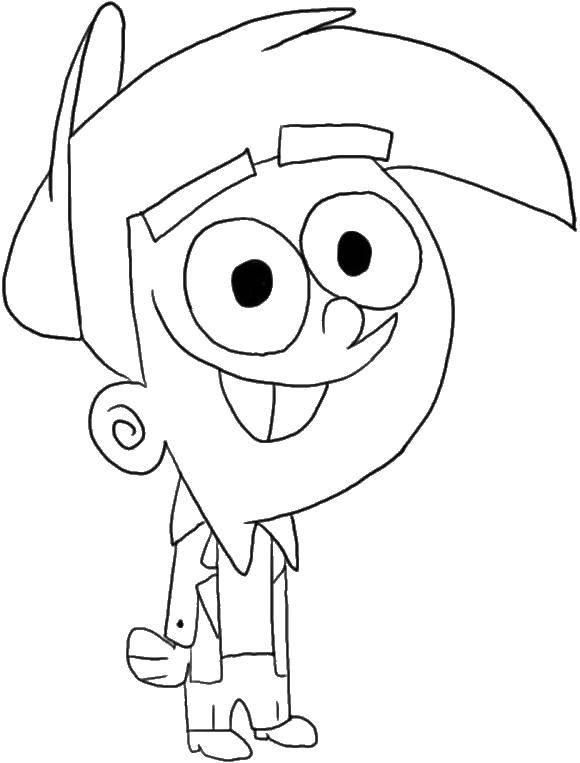 Coloring Character cartoon the fairly oddparents. Category cartoons. Tags:  cartoons, the fairly oddparents.