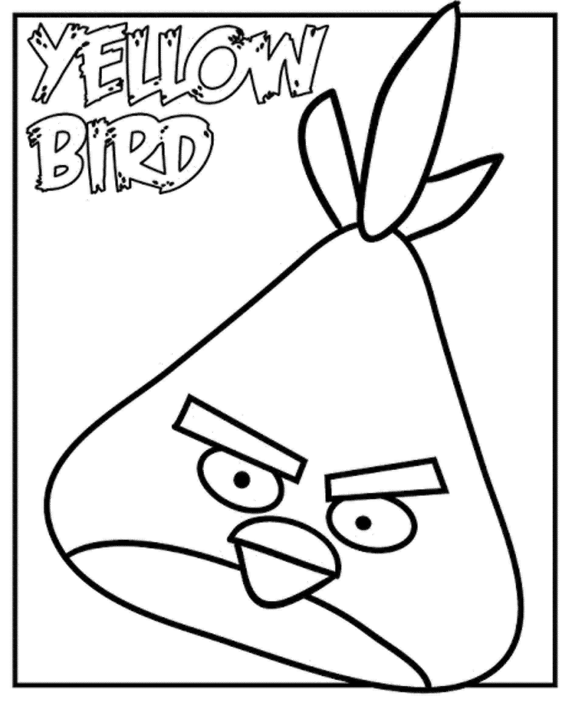 Coloring Bird from angry birds. Category angry birds. Tags:  angry birds, bird.