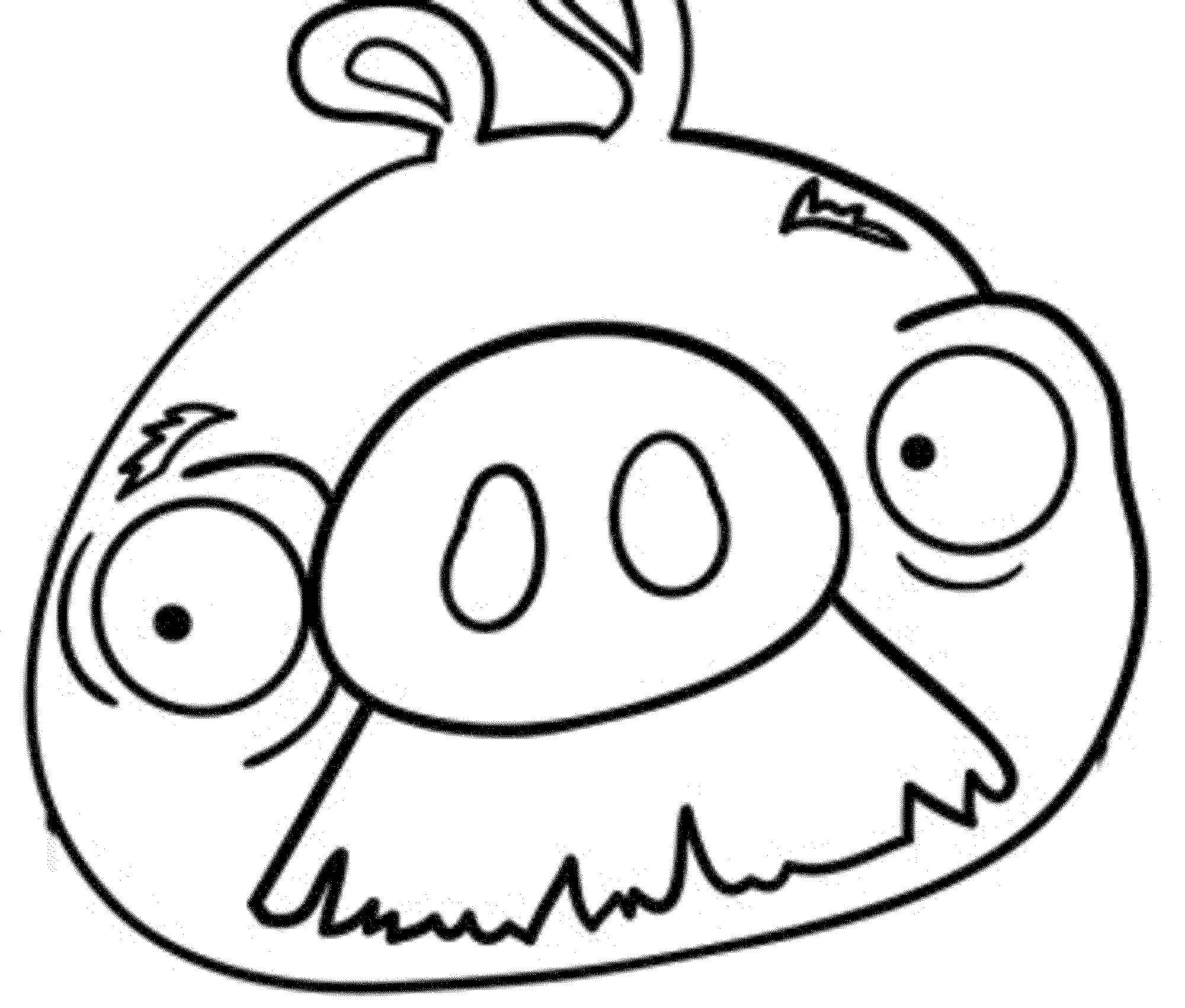 Coloring Pig from angry birds. Category angry birds. Tags:  angry birds pig.