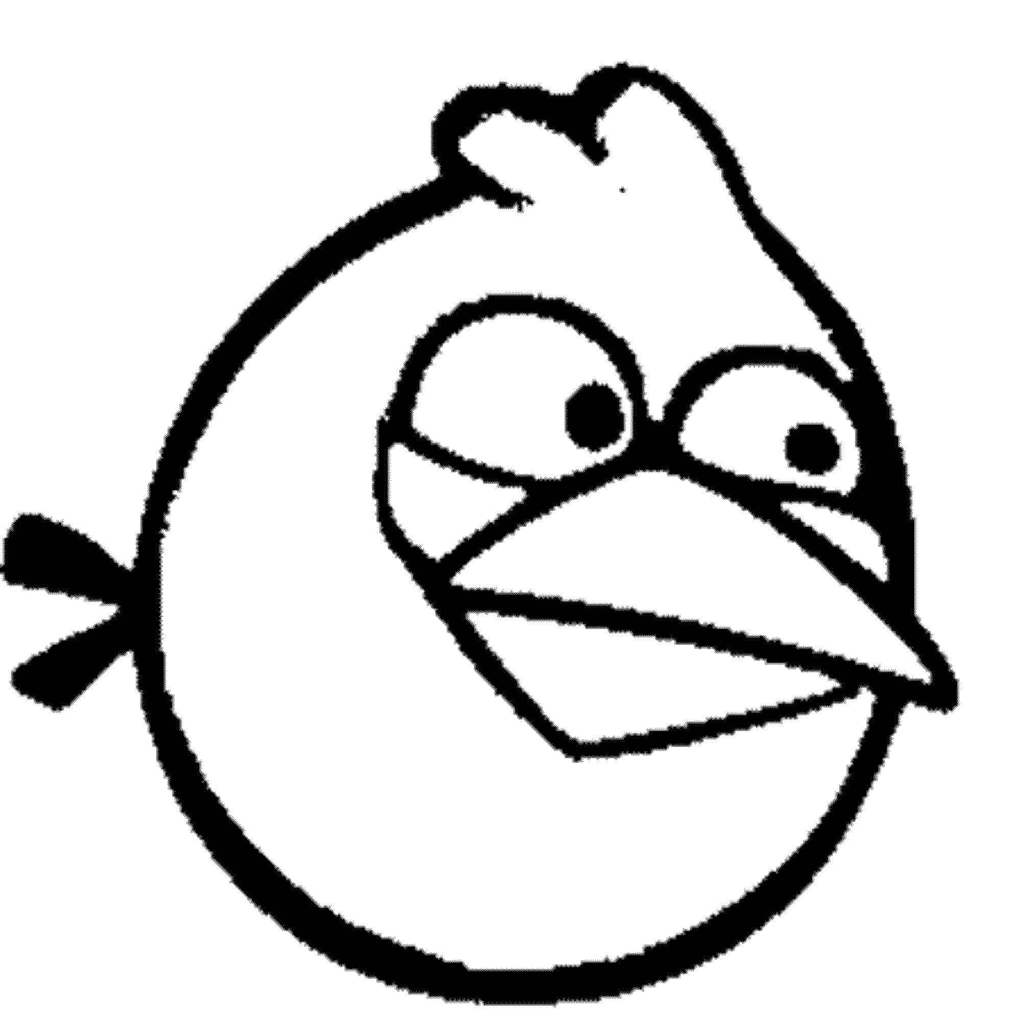 Coloring Angry bird. Category angry birds. Tags:  bird, beak.