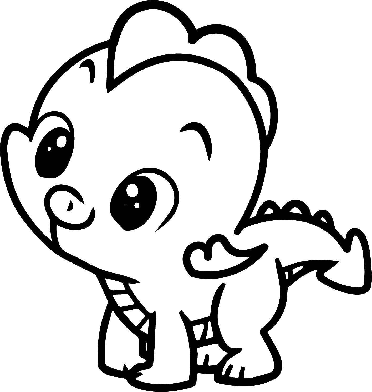 Название: Раскраска Динозавр спайк. Категория: мой маленький пони. Теги: Спайк, пони.