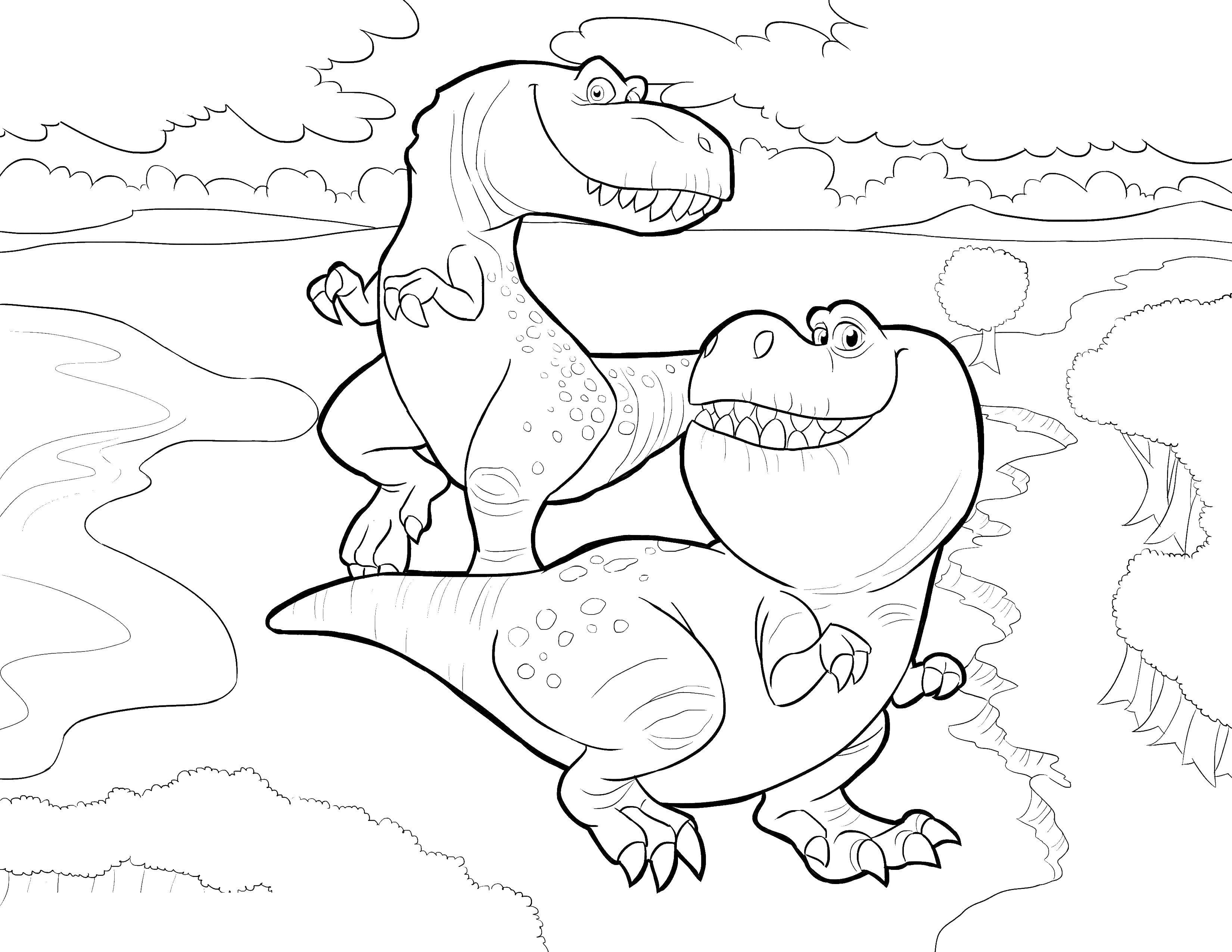 Coloring Dinosaurs from the movie. Category dinosaur. Tags:  dinosaurs.