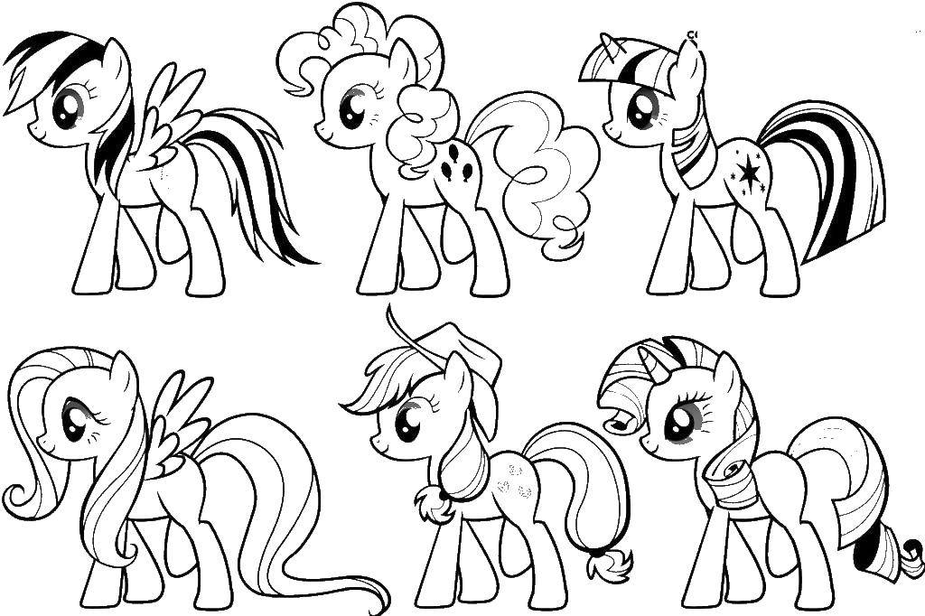 Coloring Characters my little pony. Category my little pony. Tags:  my little pony.