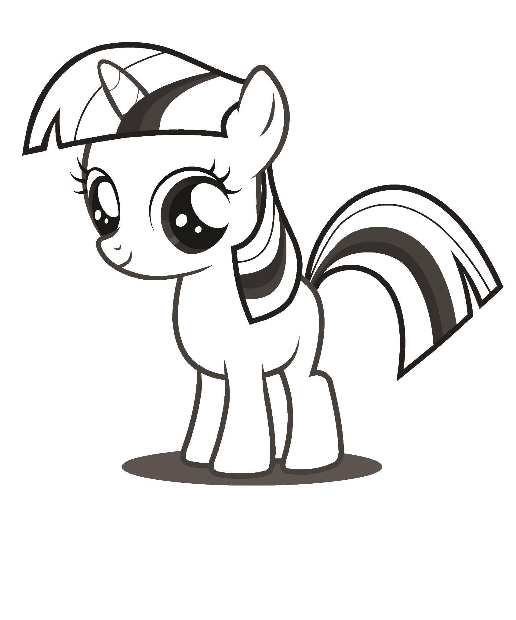 Название: Раскраска Маленькая пони искорка. Категория: мой маленький пони. Теги: Искорка, пони.