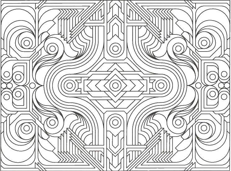 Coloring Ornament pattern patterns. Category pattern ornament stencil. Tags:  patterns, stencils.