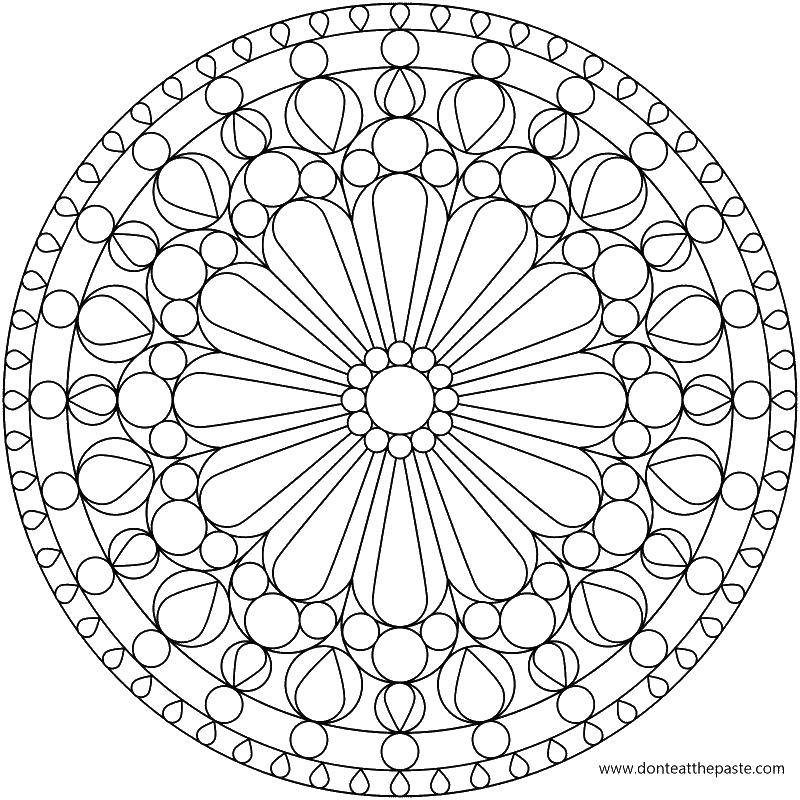 Coloring The circle and patterns. Category Patterns. Tags:  circle, patterns, flowers.