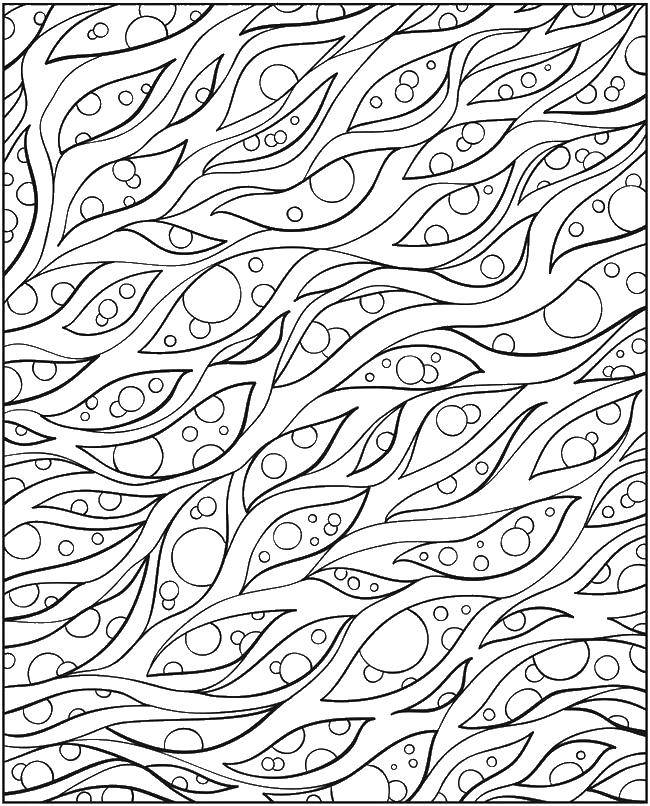 Coloring Deciduous uzorchiki. Category Patterns. Tags:  Patterns, flower.