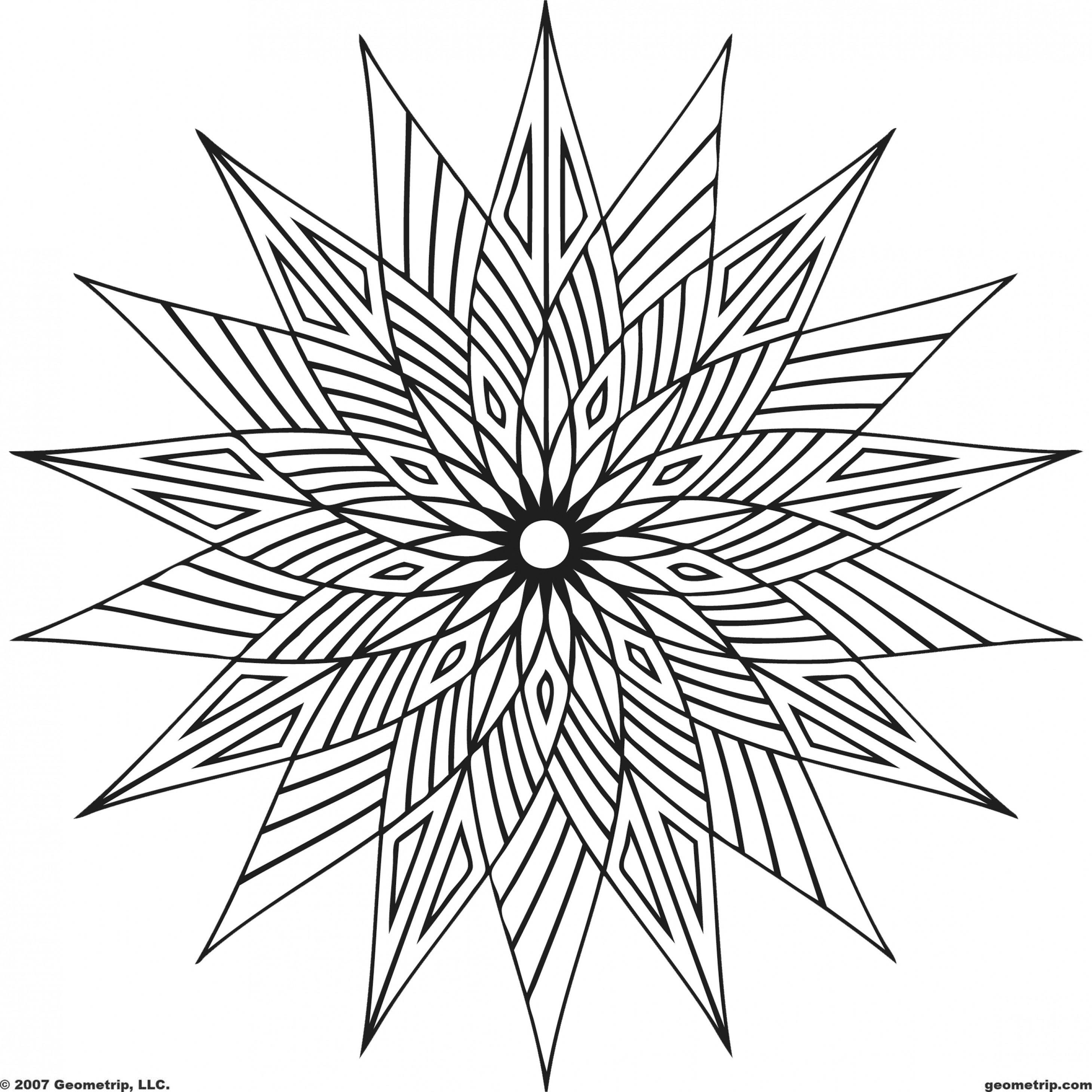 Coloring Star flower. Category Patterns. Tags:  Patterns, flower.