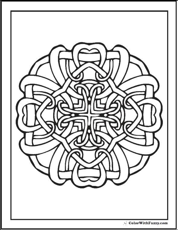 Coloring Square pattern. Category patterns. Tags:  Patterns, flower.