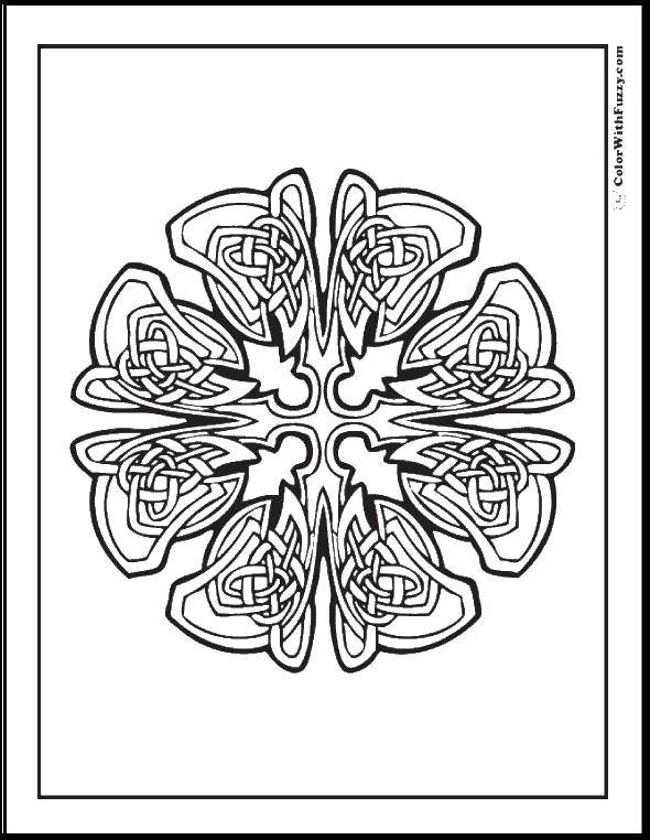 Coloring The pattern of a kaleidoscope. Category Kaleidoscope. Tags:  kaleidoscope, patterns.