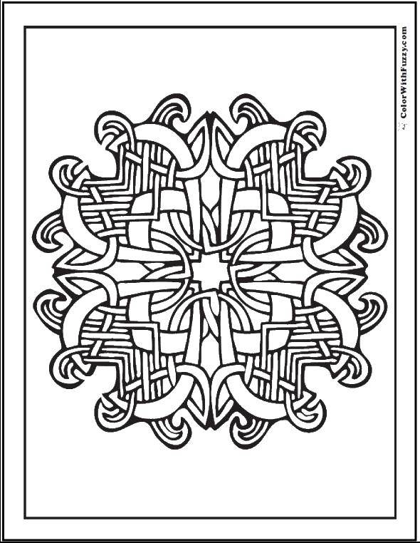 Coloring Pattern flower. Category Patterns with flowers. Tags:  flower, pattern, plexus.