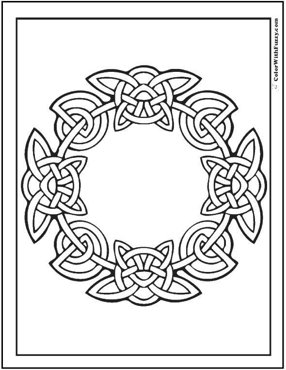 Coloring Wreath. Category patterns. Tags:  wreath, ornaments.