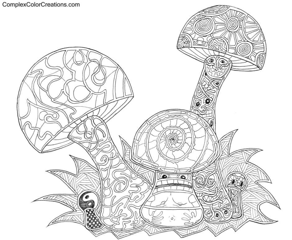 Coloring Mushrooms in the patterns. Category Patterns. Tags:  Patterns, flower.