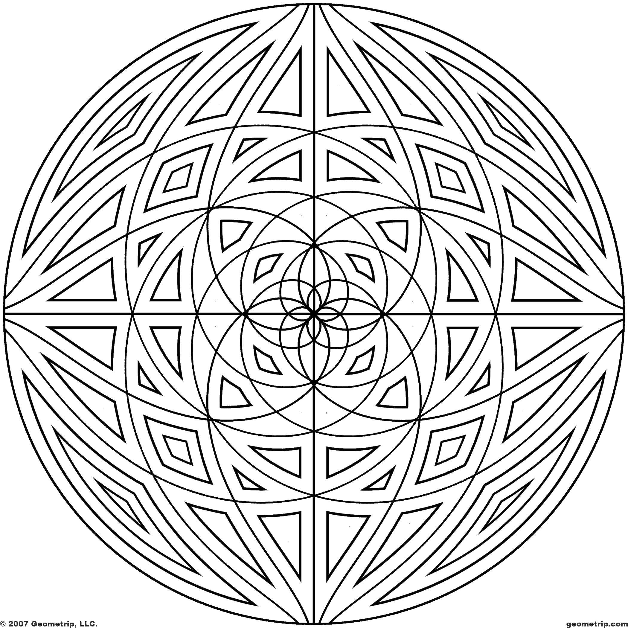 Coloring Patterns in the circle. Category Patterns. Tags:  Patterns, geometric.