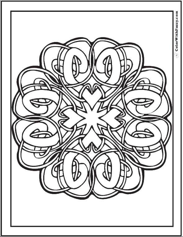 Coloring Patterns. Category Patterns with flowers. Tags:  the patterns with colors, flowers, plexus.