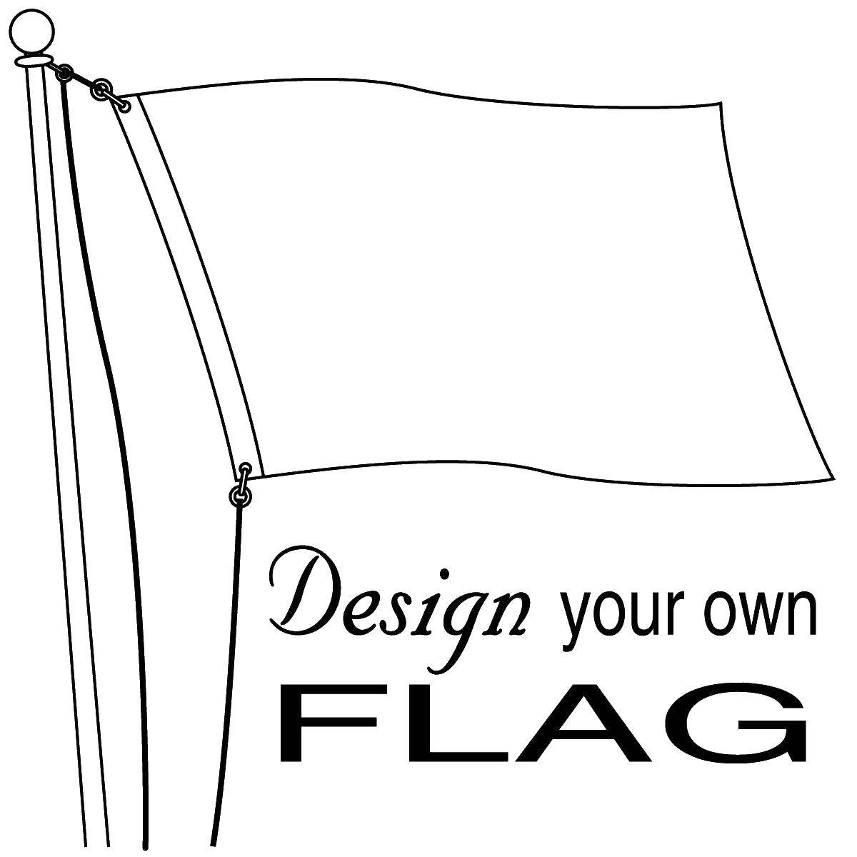 Название: Раскраска Придумай свой собственный флаг. Категория: Английский. Теги: флаг, англиский.