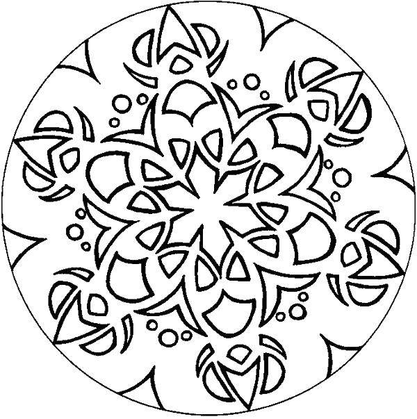 Coloring The floral pattern.. Category Patterns. Tags:  Patterns, flower.