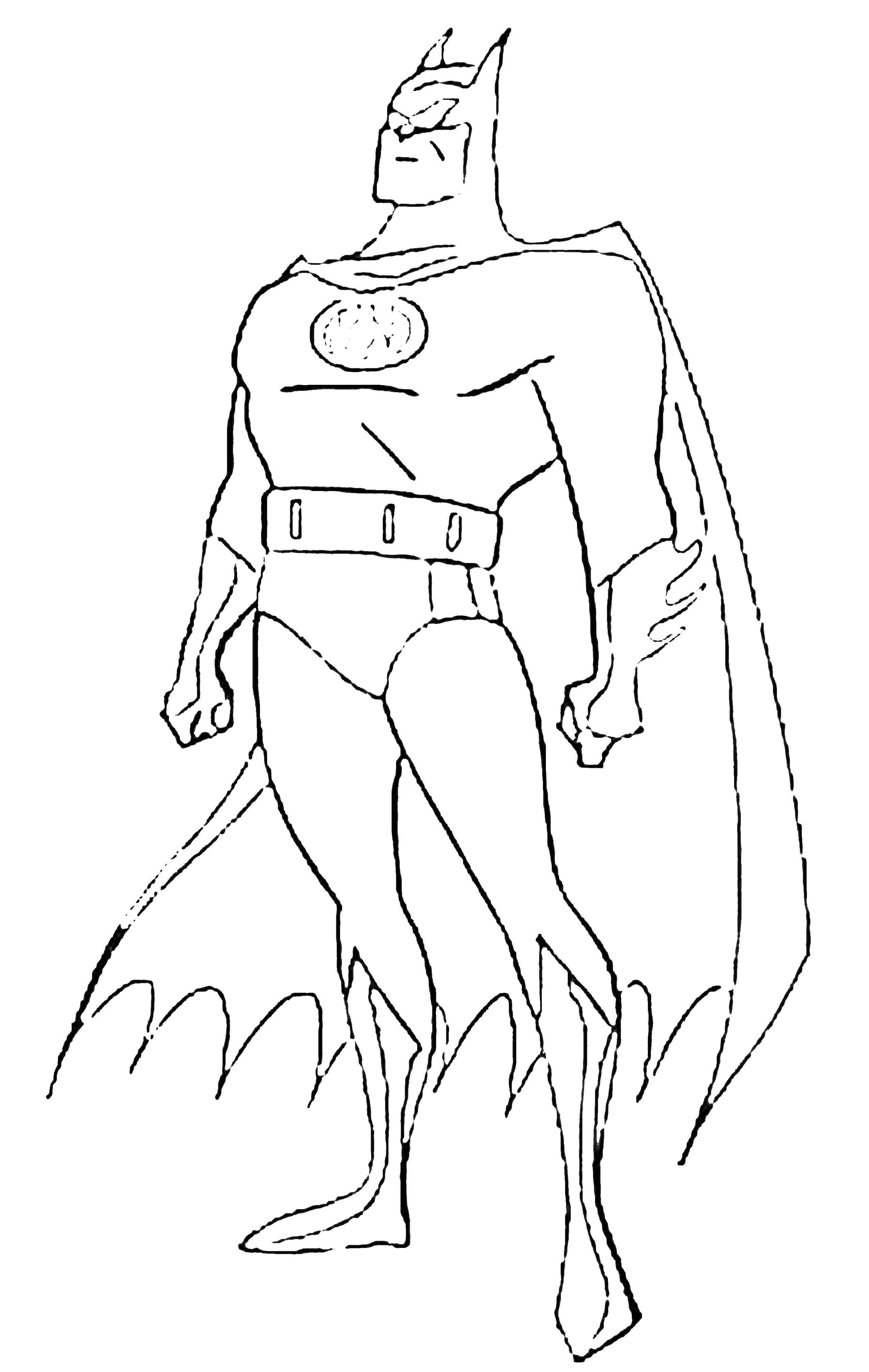 Название: Раскраска Бэтмен. Категория: супергерои. Теги: Бэтмен, супергерои.