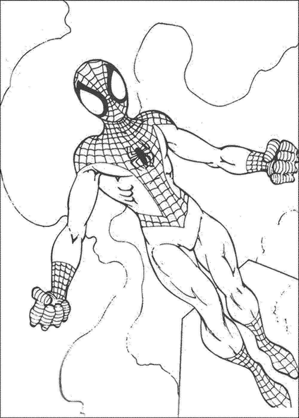 Название: Раскраска Человек паук. Категория: супергерои. Теги: Паук, супергерои.