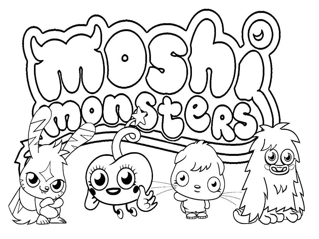 Coloring Moshi monsters. Category Coloring pages monsters. Tags:  Moshi monster.