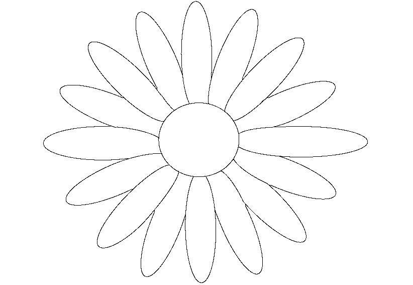 Coloring Petals. Category flowers. Tags:  flowers, petals, daisies.