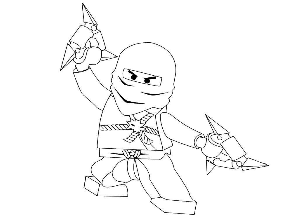 Coloring LEGO ninja. Category toy. Tags:  toy, LEGO.