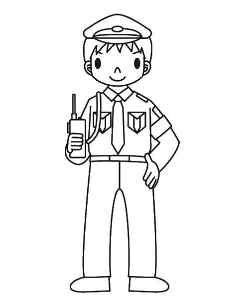 Coloring Police.. Category a profession. Tags:  a profession.