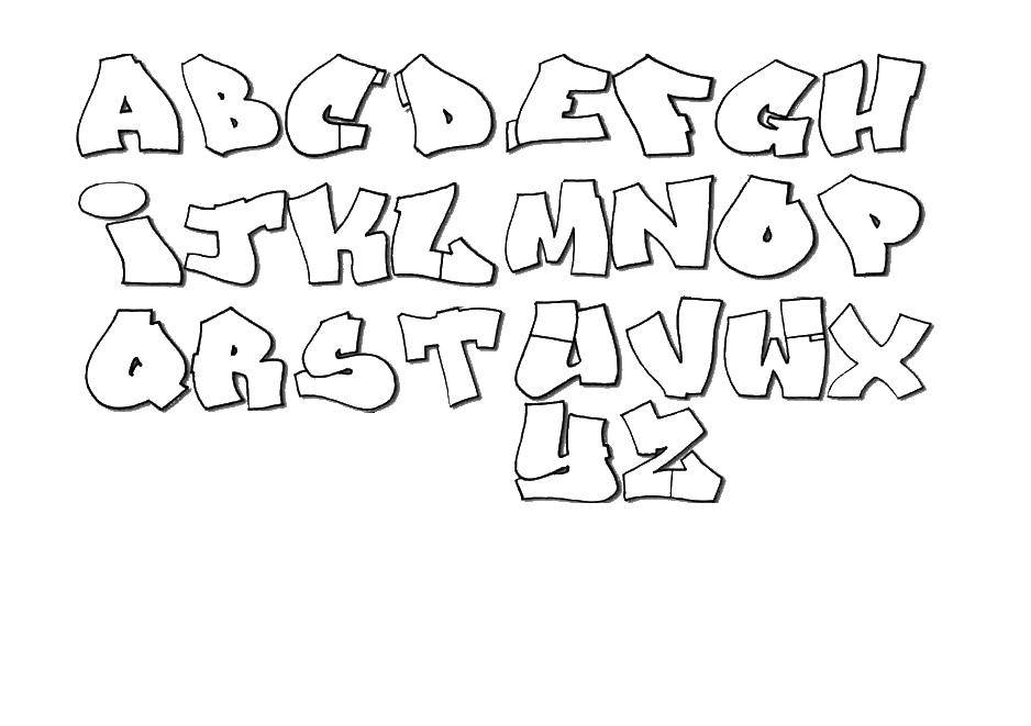 Coloring English alphabet letter. Category English alphabet. Tags:  English, letters.