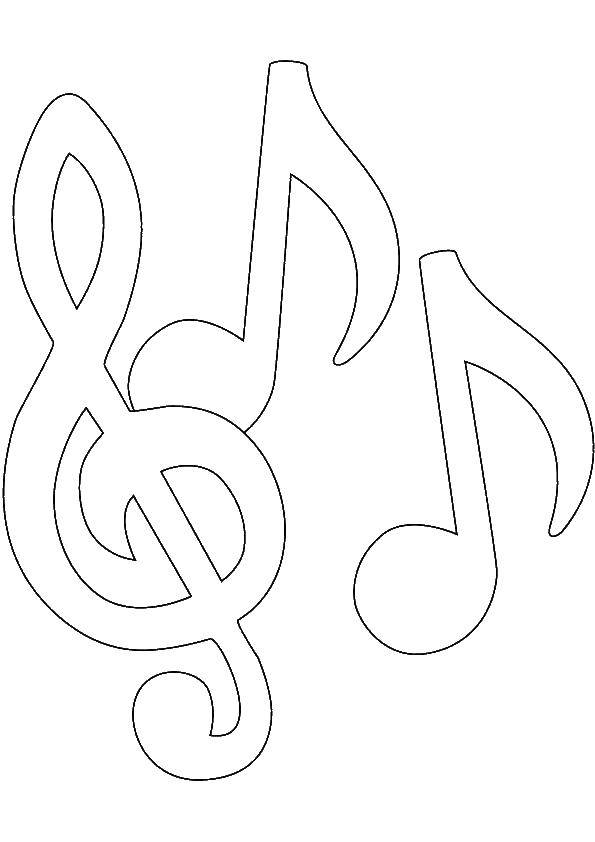 Coloring Different notes. Category Music. Tags:  notes, music.