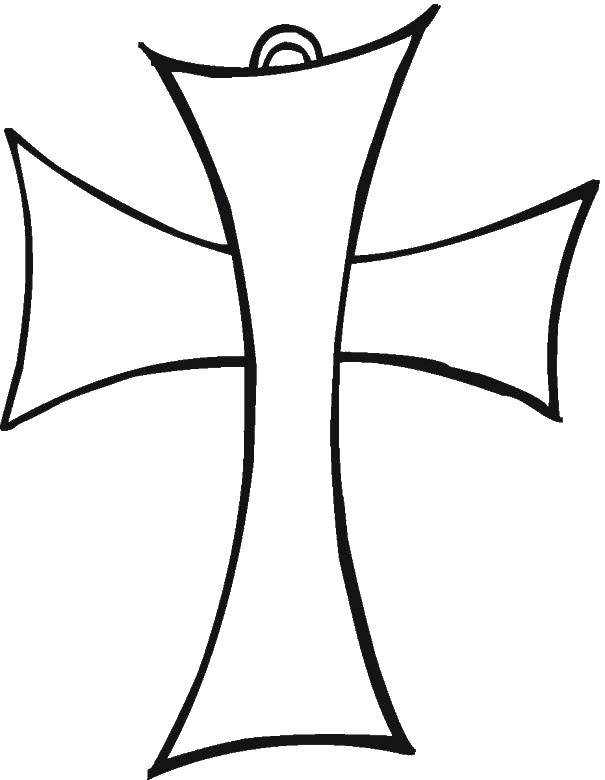 Coloring Cross pattern. Category coloring pages cross. Tags:  drawing, cross.