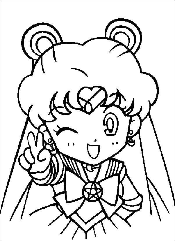 Coloring Sailor moon.. Category anime. Tags:  Anime.