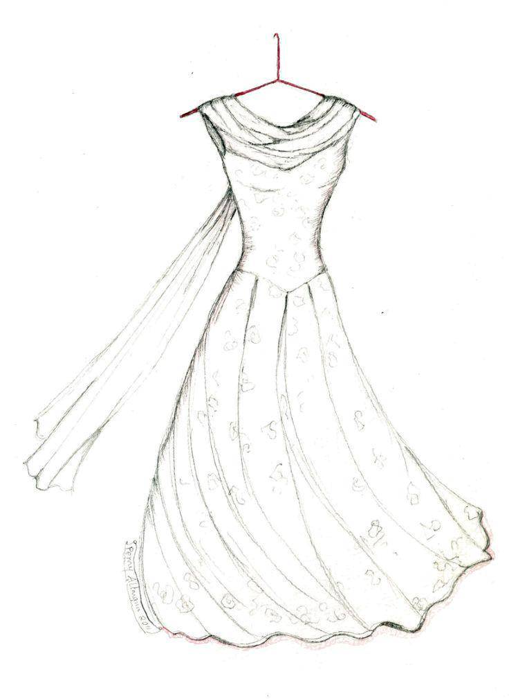 Название: Раскраска Легкое платье. Категория: Платья. Теги: одежда, легкое платье, для девочек.