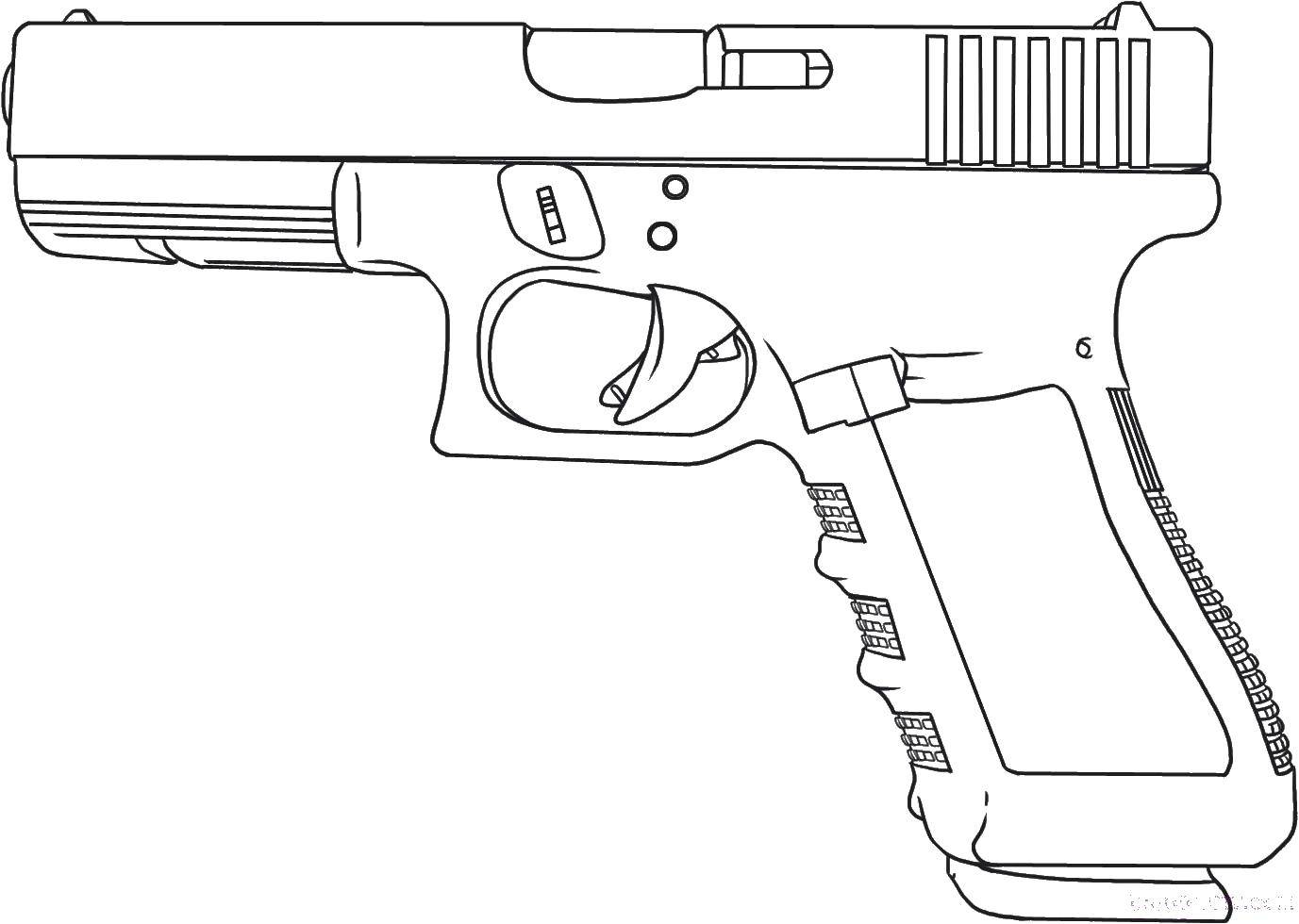 Coloring Gun. Category weapons. Tags:  weapons, gun.