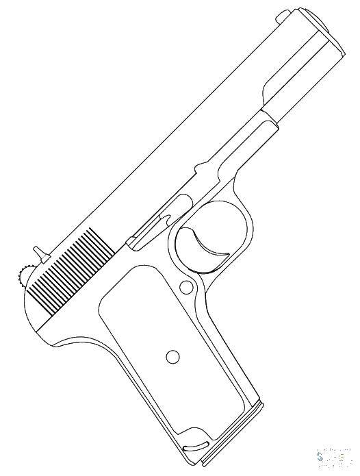 Опис: розмальовки  Зброя. Категорія: зброю. Теги:  пістолет, оружик.